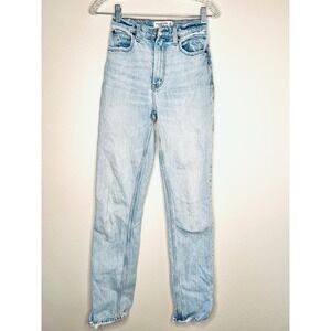 Abercrombie Fitch The 90s Straight Ultra High Rise Curve Love Jeans  24
